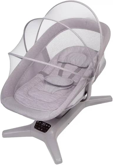 Mastela Cadeira de Descanso Automática Multi-motion Músical Cinza Infantil - até 15 kg