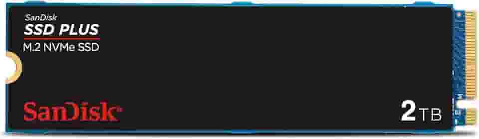 SSD Sandisk Plus - 2TB, NVMe, M.2 2280, Leitura até 3200MB/s, Gravação até 3000MB/s
