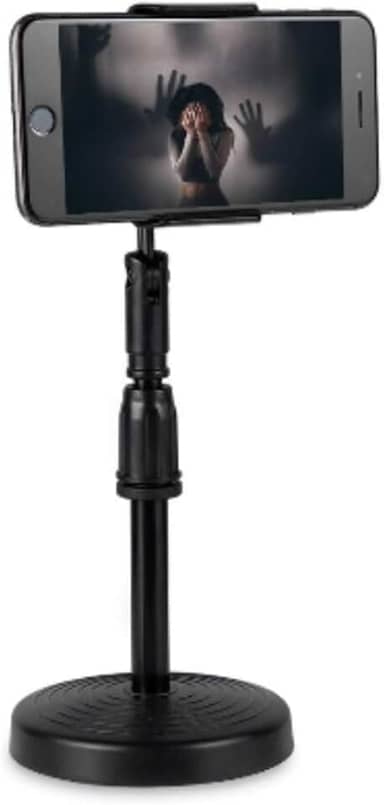 Suporte De Mesa P/Celular Casa Escritório Articulável 360° NO2PROBLEMS Regulável Ideal para Lives