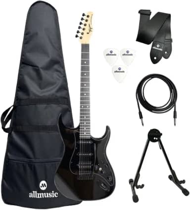 Kit Guitarra Tagima DuoSmart-S Black + Capa + Acessórios