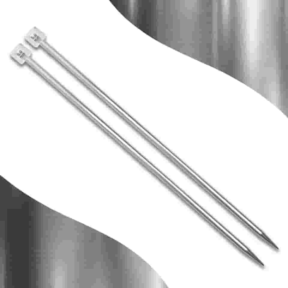 Par De Agulha De Tricô Alumínio - Círculo - 6,0 Mm - Nybc