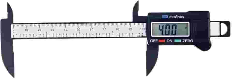 Paquímetro Digital 100mm em Fibra de Carbono