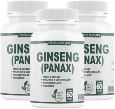 Ginsg P. 500mg 60 cáps - 3 Potes
