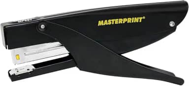 Grampeador Modelo Alicate para Delivery Masterprint, até 25 folhas, Preto