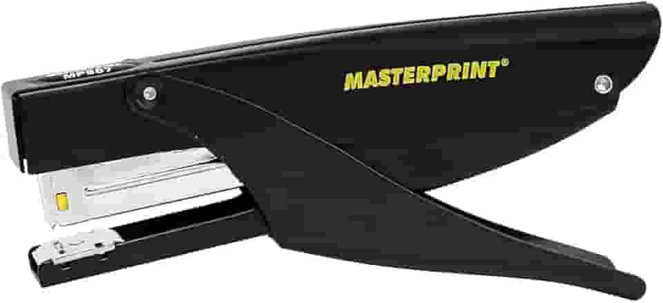 Grampeador Modelo Alicate para Delivery Masterprint, até 25 folhas, Preto