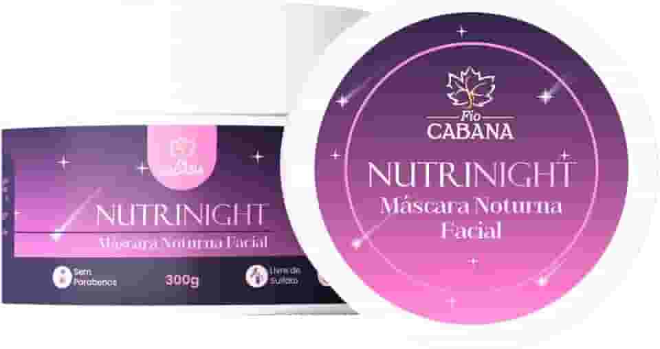 Máscara Noturna Facial NutriNight Fio Cabana 300g | Hidratação Profunda, Renovação e Luminosidade