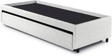 Bicama Box para Dois Colchões Solteiro Courino Branco