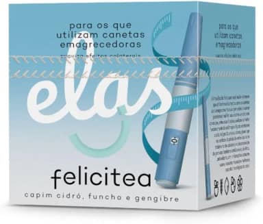 Chá Funcional Felicitea Linha Elas – Vida Fit – Apoio ao Emagrecimento Saudável e Controle de Apetite – 15 Sachês de 3g