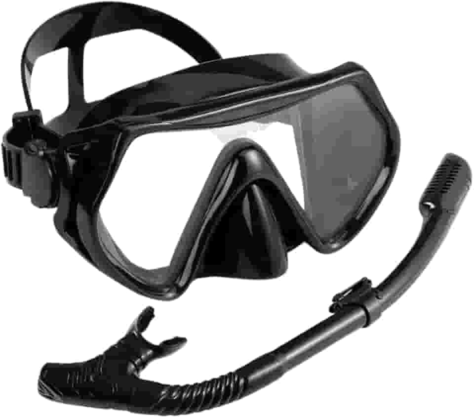 Mascara De Mergulho Ocúlos Natação Profissional Semi-seco Preto Praia Verão - Premium Pazie