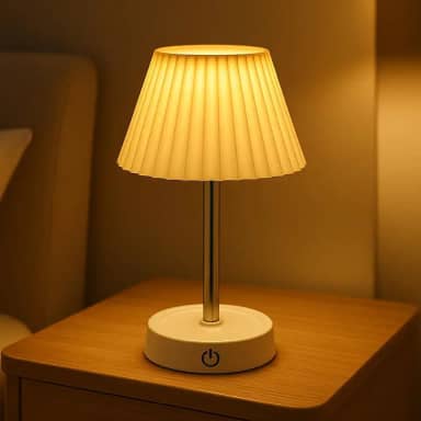 Abajur de Mesa Led Luminária Recarregável Sem Fio Dimerizável Altura e Brilho Regulável Ideal Para Quarto Estudos Leitura