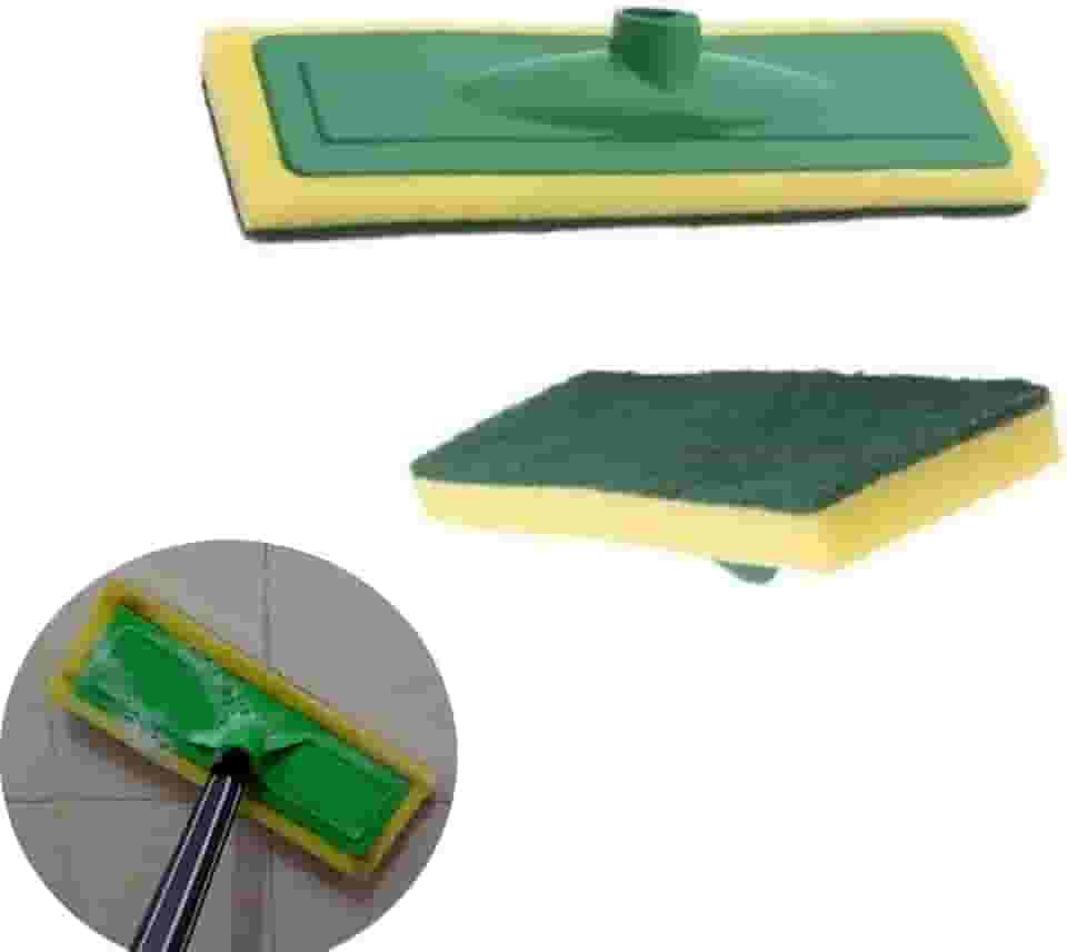 Mop Abrasivo Sem Cabo, Conecta em Qualquer Cabo de Vassoura - Limpa Azulejo, Piso, Janela