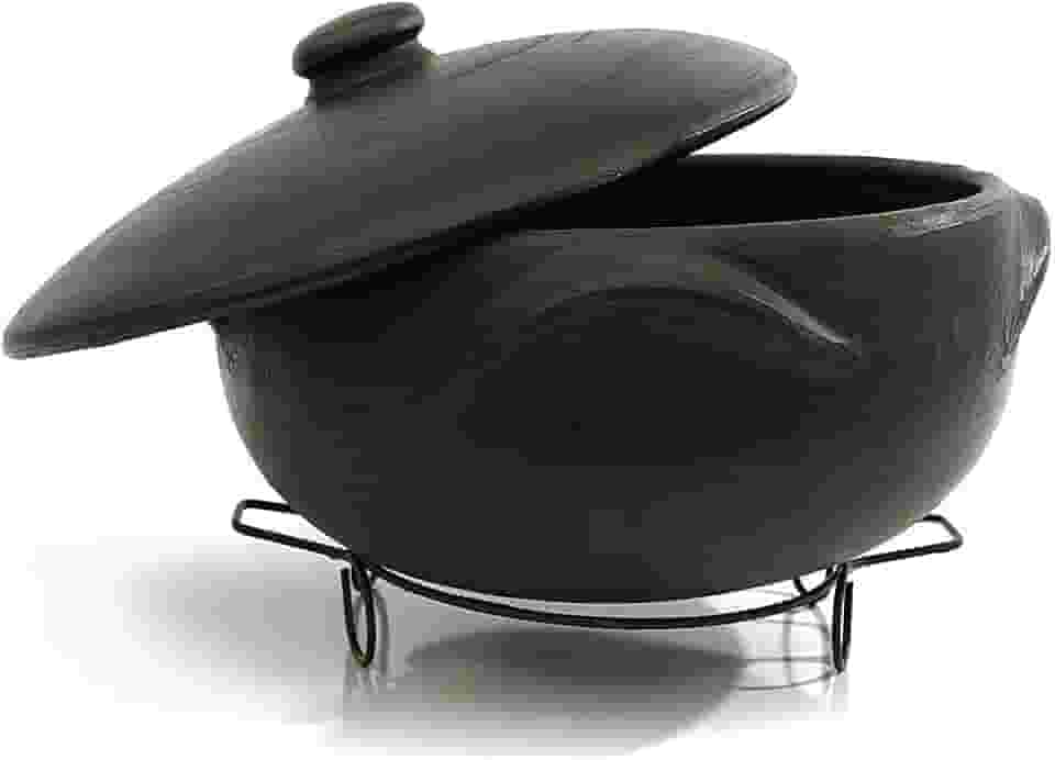 Panela de barro para guisado 5 litros + suporte