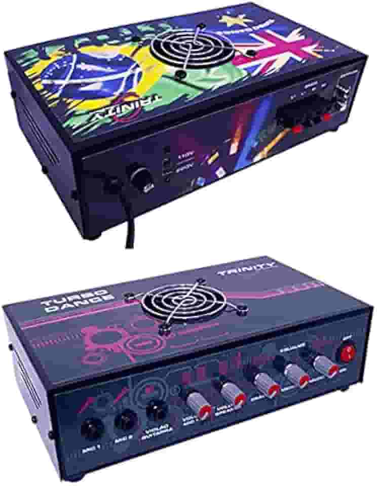 Amplificador de Mesa Trinity Turbo Dance 5.1 300W RMS 2 Canais - Ideal Para Som de Igrejas Lojas Casa (Personalizado)