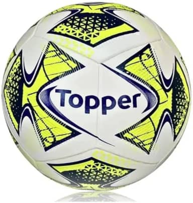 Bola de Futsal Topper 22 Pro Oficial, Costurada à Mão, Tamanho Nº 4, Uso Indoor, Adulto e Infantil, Futsal Society Treino e Jogo