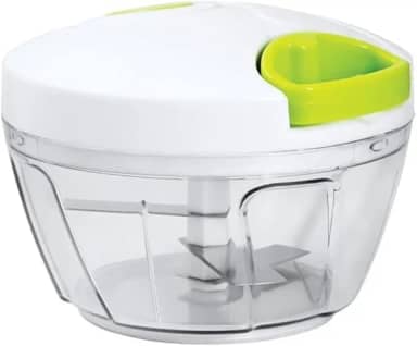 Mini Processador de Alimentos Manual - 3 Lâminas Triturador Picador Alho, Cebola e mais