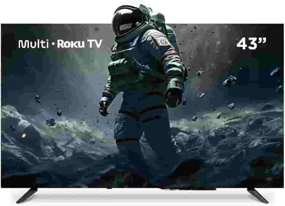 Multi Roku TV 43" Smart DLED Wi-fi 3 HDMI Compatível com Alexa e Google Home - TL056M