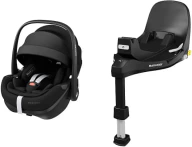 Bebê Conforto Maxi-Cosi, Pebble, com Base Familyfix, Giro 360° Isofix, Essential Black