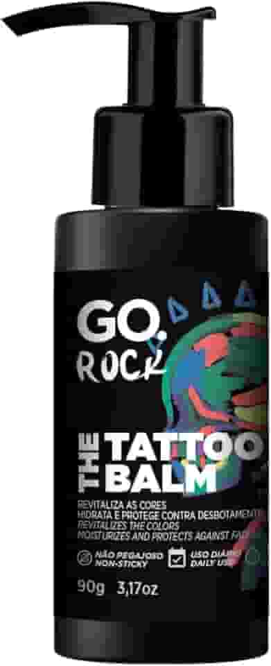 GO. Man Balm De Tatuagem Go Rock Tattoo Balm Revitaliza Protege As Cores E Hidrata A Pele Com 3 Óleos Vitamina E E D'Pantenol Vegano Go Man