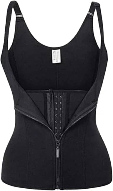 Cinta Modeladora Dupla Compressão Redutor Ziper Preto