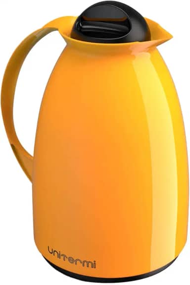 Garrafa térmica de mesa florença 650 ml amarela - Unitermi