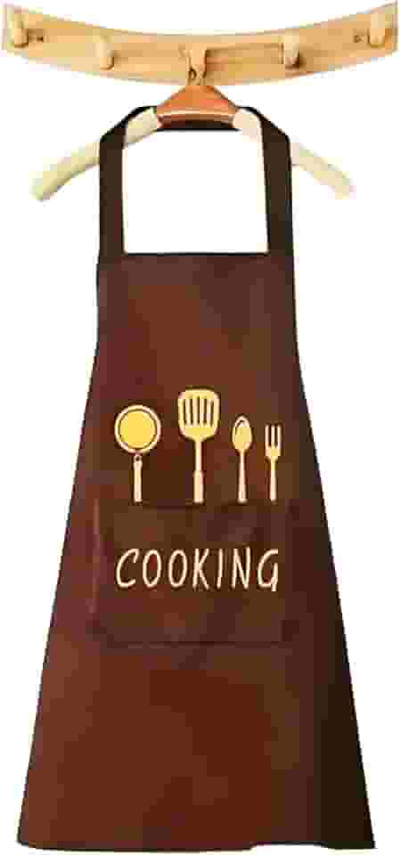 Avental de Cozinha em Poliéster Impermeável 95cm com Bolso Frontal