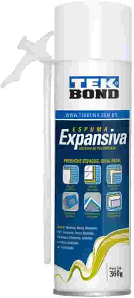 Adesivo Espuma Expansiva de Poliuretano 360g - TEKBOND ESPUMAEXPPU-360