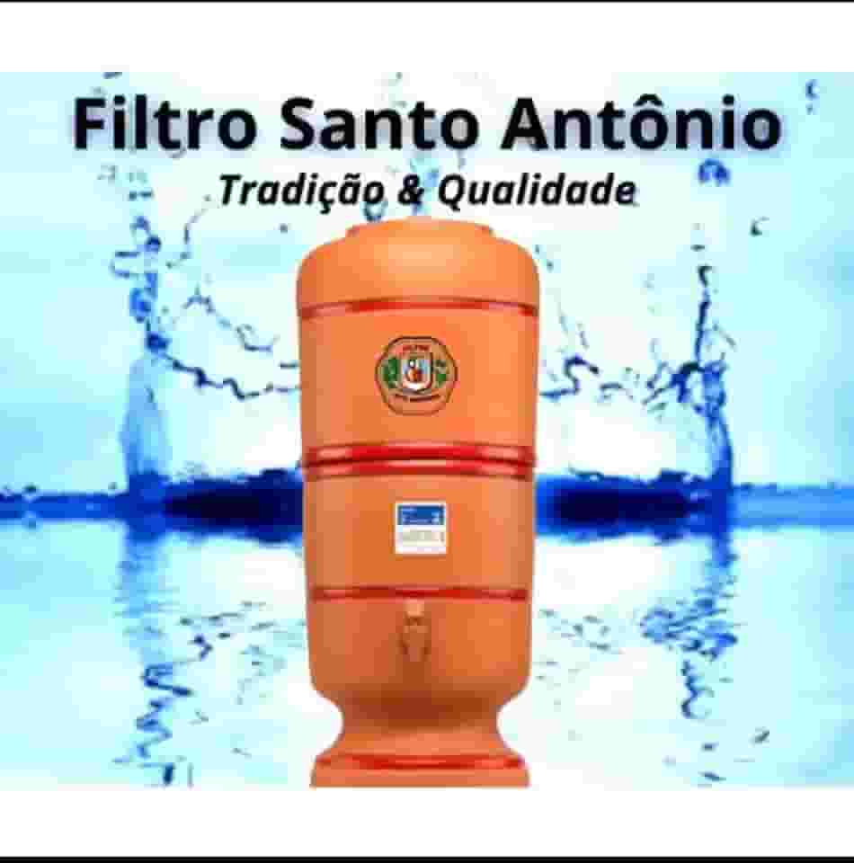Filtro de Barro Santo Antônio 6L: Conjunto Completo (3+3) + Boia + Vela De Carvão Ativado O Melhor Do Brasil