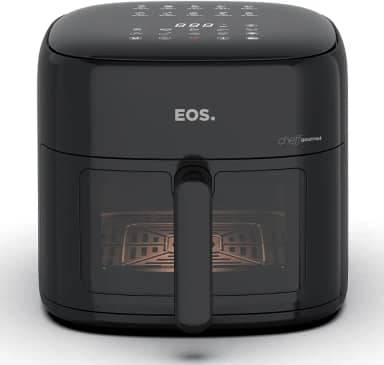 Fritadeira Sem Óleo Air Fryer Eos Chef Gourmet 6.2 Litros Compacta Digital Preto Eaf60p 110v