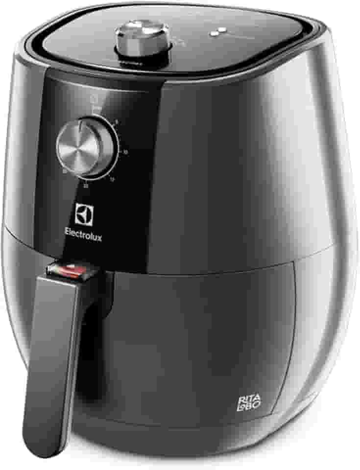 Fritadeira Elétrica sem oleo Electrolux Airfryer 4L 8 receitas pré-sugeridas desligamento automatico cesto removivel 1400W EAF30 grafite 127v