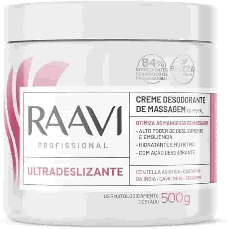 Raavi Profissional - Creme de Massagem Corporal Ultradeslizante 500g