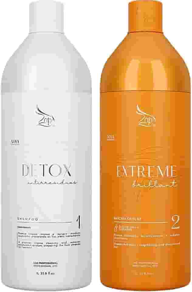 Zap Extreme Brilliant - Kit Escova Progressiva Óleo de Chia e Queratina 2x 1L