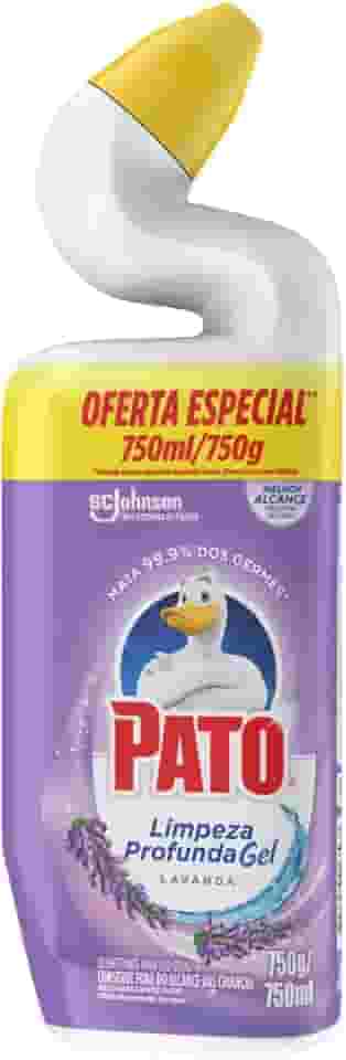 Pato Limpador Sanitário Gel Desinfetante, Lavanda, Limpeza Profunda, 750ml