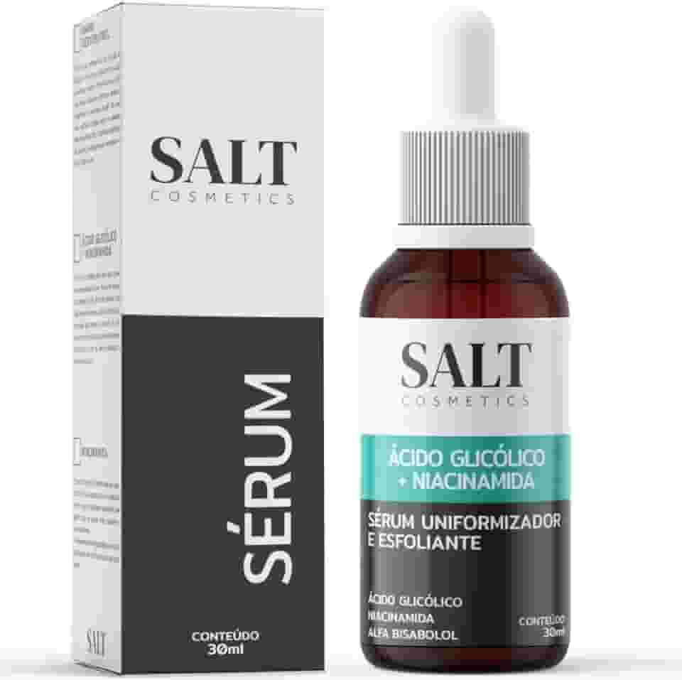 Sérum 10% Ácido Glicólico + 5% Niacinamida + 1% Alfa Bisabolol - Salt Cosmetics