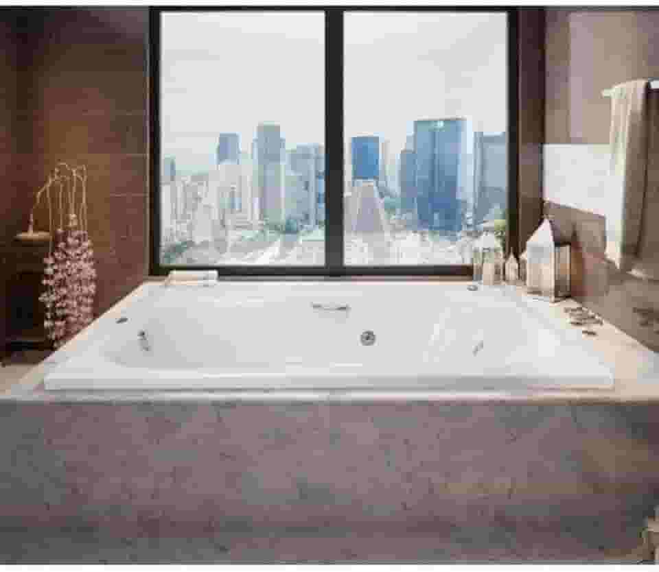 Banheira Hidromassagem Dupla Ouro Fino Cristal 170cmx110cmx40cm 220V Branco