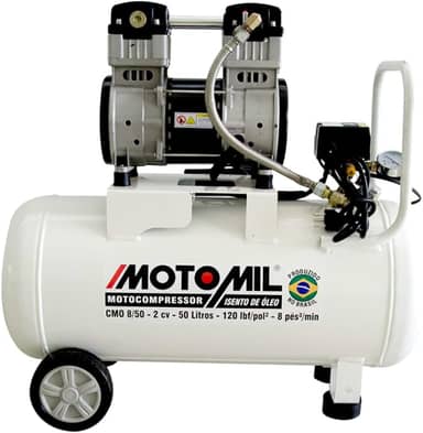 Motocompressor de Ar Motomil Cmo8/50, Branco