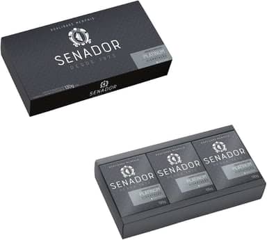 Senador Estojo 3 Sabonetes Platinum De 130G Cada.