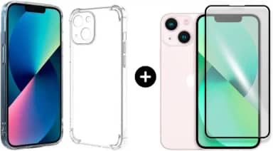 Película De Vidro 3D Tela Toda Para iPhone + Capa Capinha Case (iPhone 13)