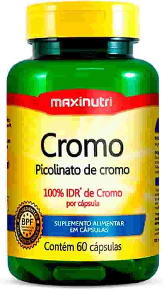 Cromo (Picolinato de Cromo) 100% IDR - 60 Cáps., Maxinutri