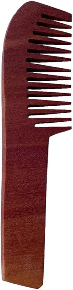 Pente de cabelo em madeira maciça 22cm antifrizz