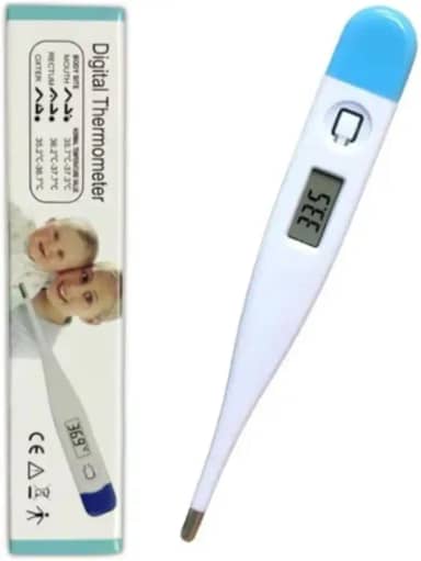 Termômetro Clínico Digital Axilar Corporal com Alarme Sonoro – Alta Precisão, Visor LCD, Desligamento Automático, Rápido e Confiável - YASDA