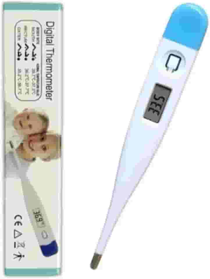 Termômetro Clínico Digital Axilar Corporal com Alarme Sonoro – Alta Precisão, Visor LCD, Desligamento Automático, Rápido e Confiável - YASDA