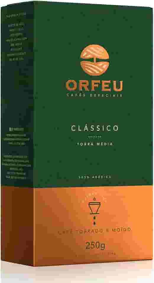 Café Moído Clássico, Orfeu, Sabor Doce, 250g