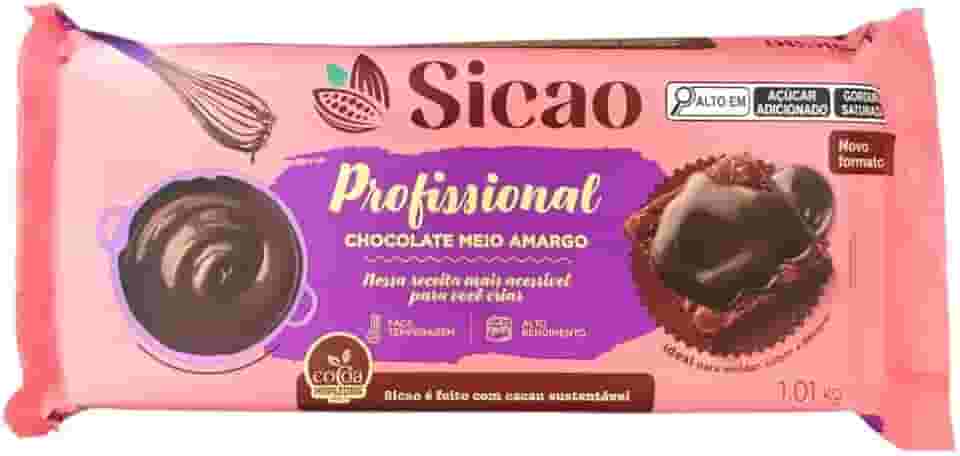SICAO CHOCOLATE MEIO AMARGO EM BARRA 1,01KG - CRD-BL-7021370-B94