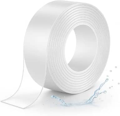 Fita Nano Dupla‑Face Transparente 3 cm × 3 m Extra Forte, Reutilizável e Lavável – Fixação Sem Furos Para Parede Decoração Casa Escritório