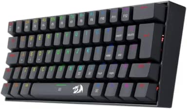 Teclado Gamer Mecanico Redragon Dragonborn RGB Preto (ABNT2; Switch Marrom)