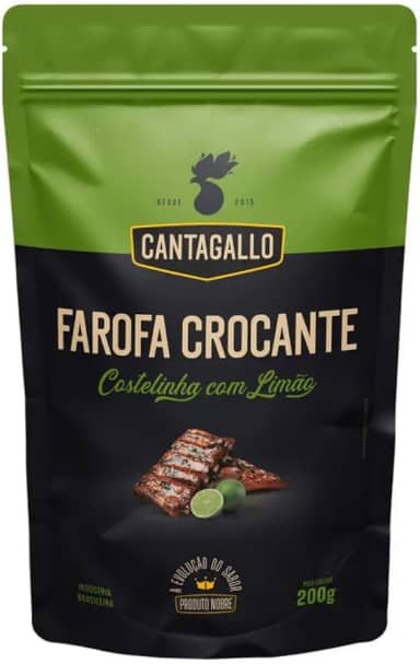 Cantagallo, Farofa de Costela Crocante com Limão 200g Cantagallo