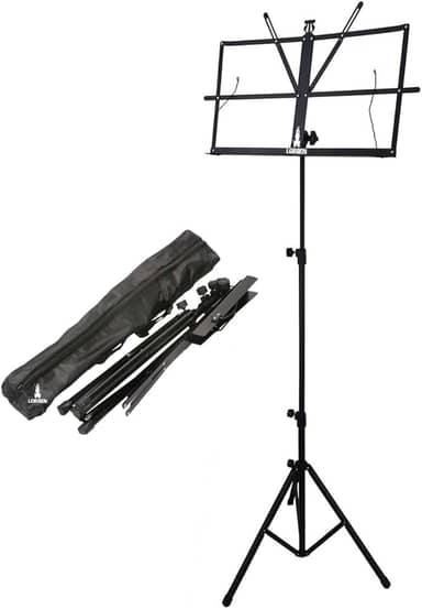 Estante Partitura Suporte Pedestal Cavalete Portátil Dobrável com Bolsa de Transporte