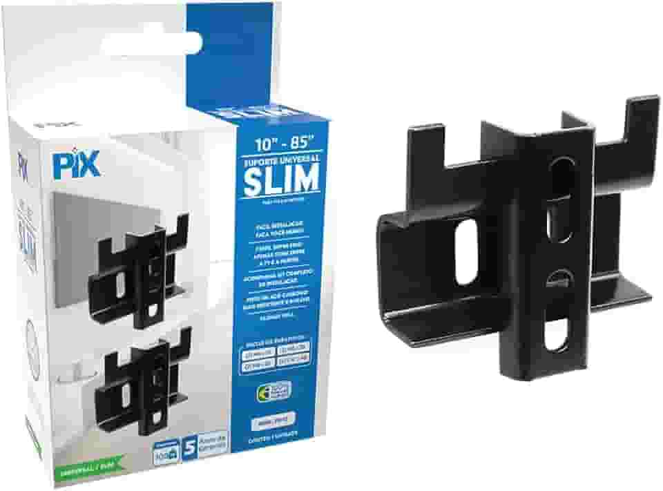 PIX Suporte Slim Universal TV LCD/LED 10' a 85' - Caixa