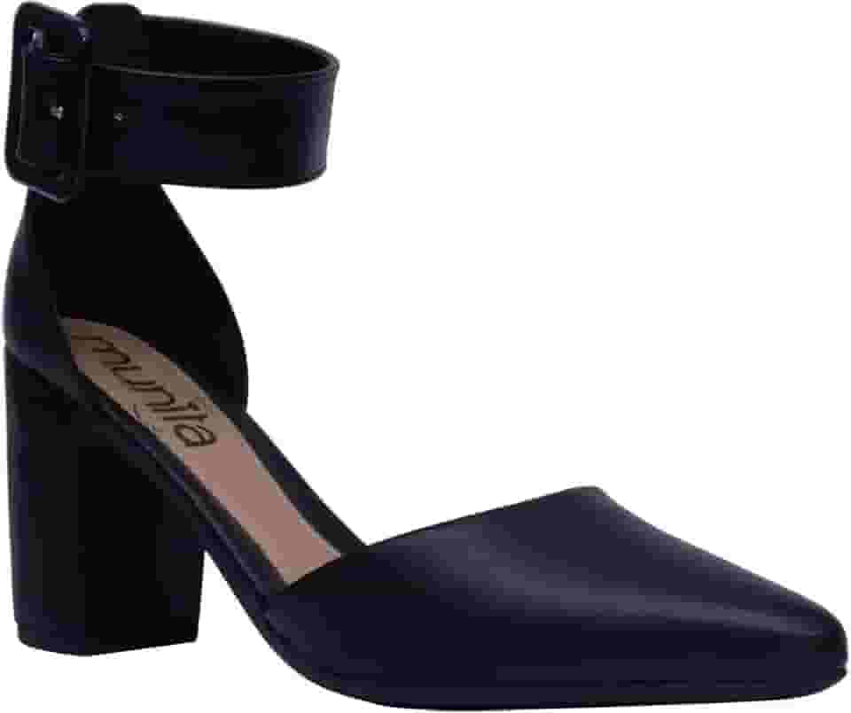 Sapato Salto Grosso Scarpin Sandália Salto Bloco Moda