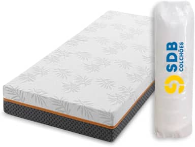 Colchão Solteiro De Molas Ensacadas 88x188x20cm D33 SDB Colchões (Laranja)